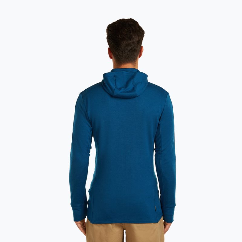 Pánska mikina icebreaker Merino 260 Quantum IV Zip Hoodie atlantis 3