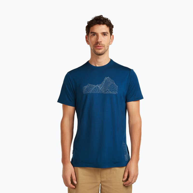 Pánske tričko icebreaker Merino 125 Cool-Lite Sphere Beta Tee atlantis