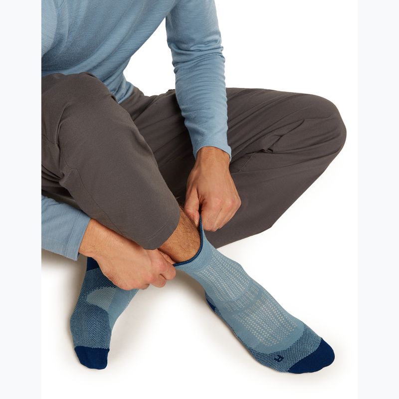 Pánske ponožky Icebreaker Merino Hike+ Ultralight Quarter flint blue/atlantis 4