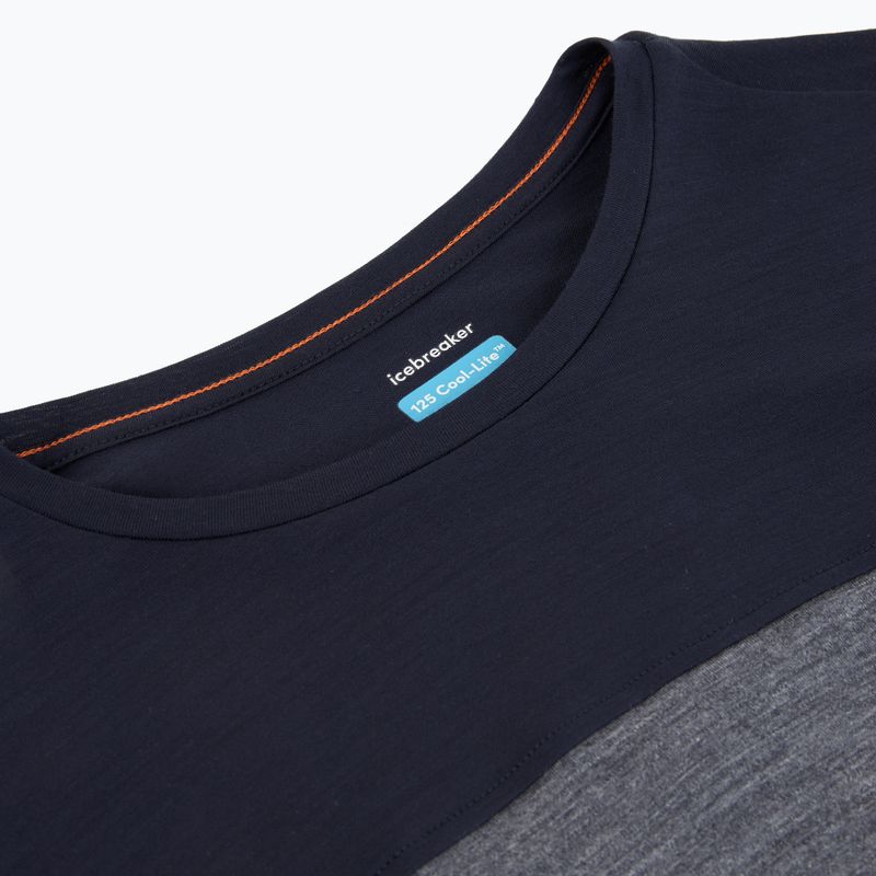 Dámske tričko  longsleeve icebreaker Merino 125 Cool-Lite Sphere Tee CB midnnavy hthr/midnnavy/cb 4