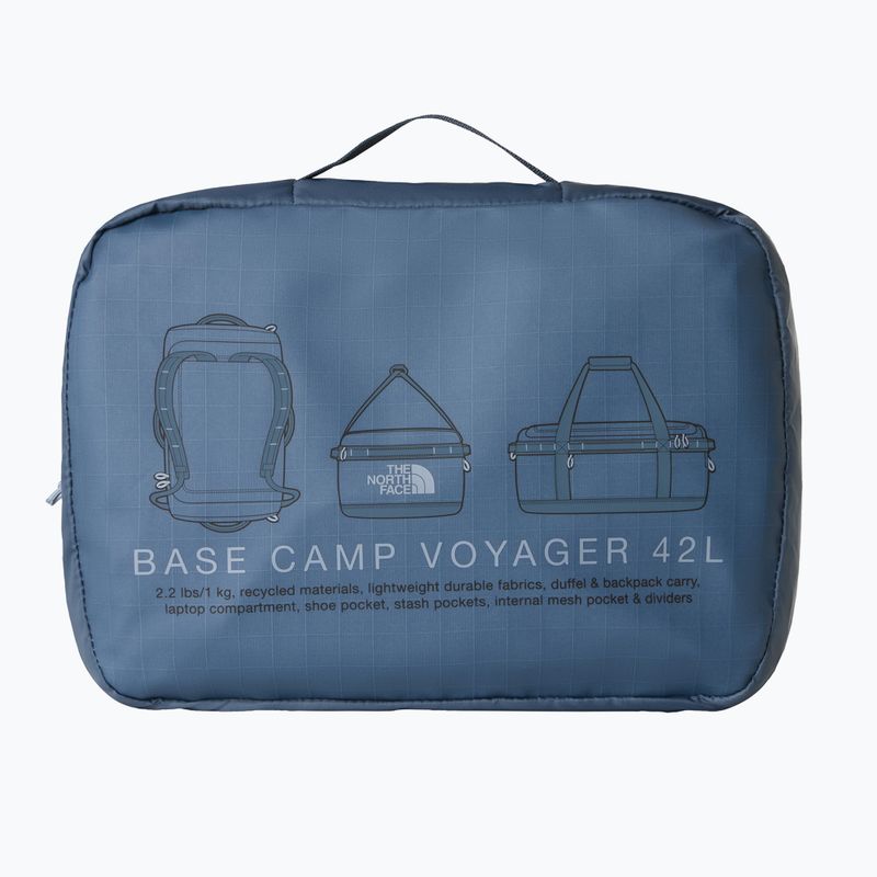 Cestovná taška The North Face Base Camp Voyager Duffel 42 granite grey/frost grey 4