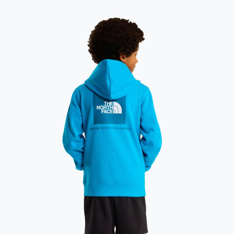 Detská mikina The North Face Teen Box Nse Regular Hoodie meridian blue 3
