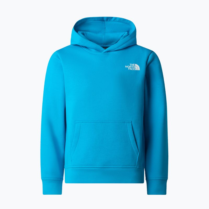 Detská mikina The North Face Teen Box Nse Regular Hoodie meridian blue 5