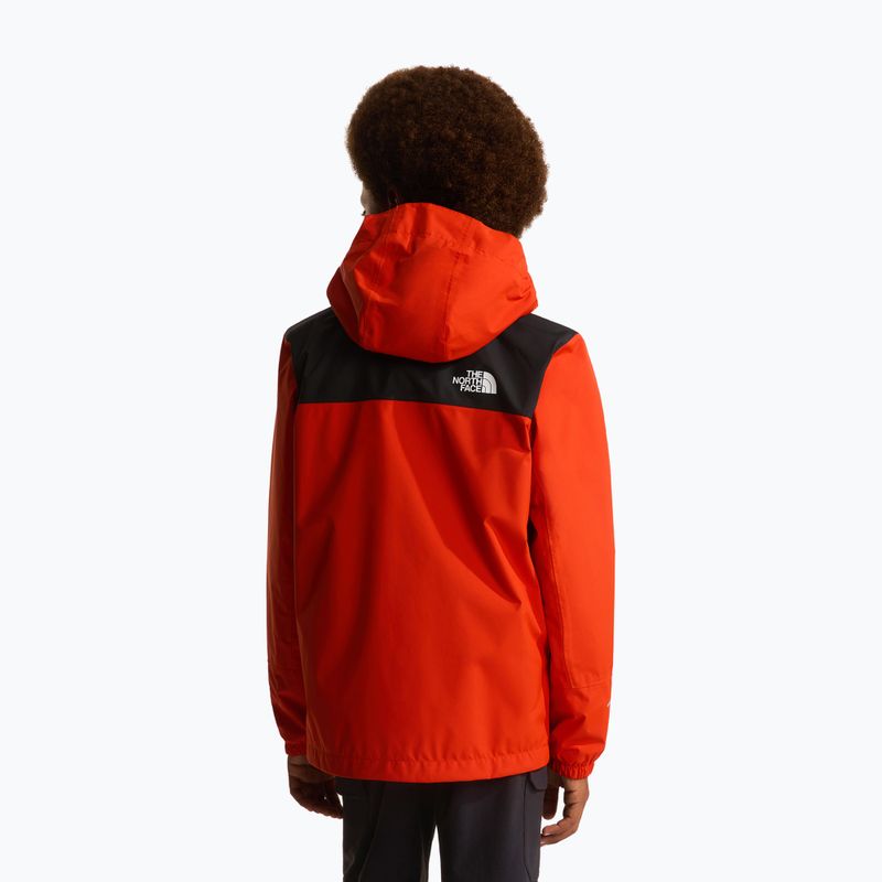 Detská nepremokavá bunda The North Face Antora lava red 3