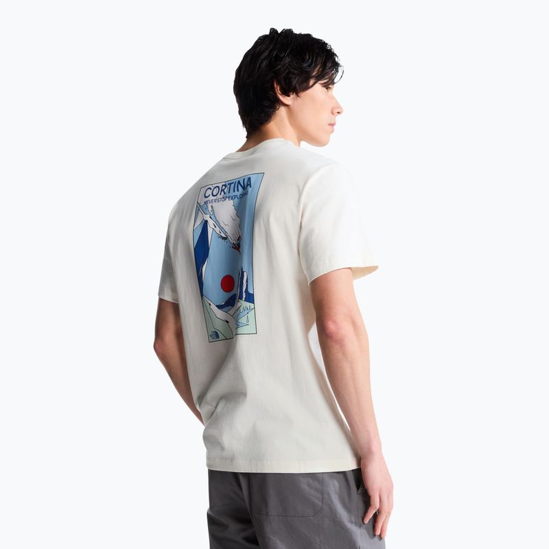 Pánske trekingové tričko The North Face Mountain Celebration Regular white dune 3