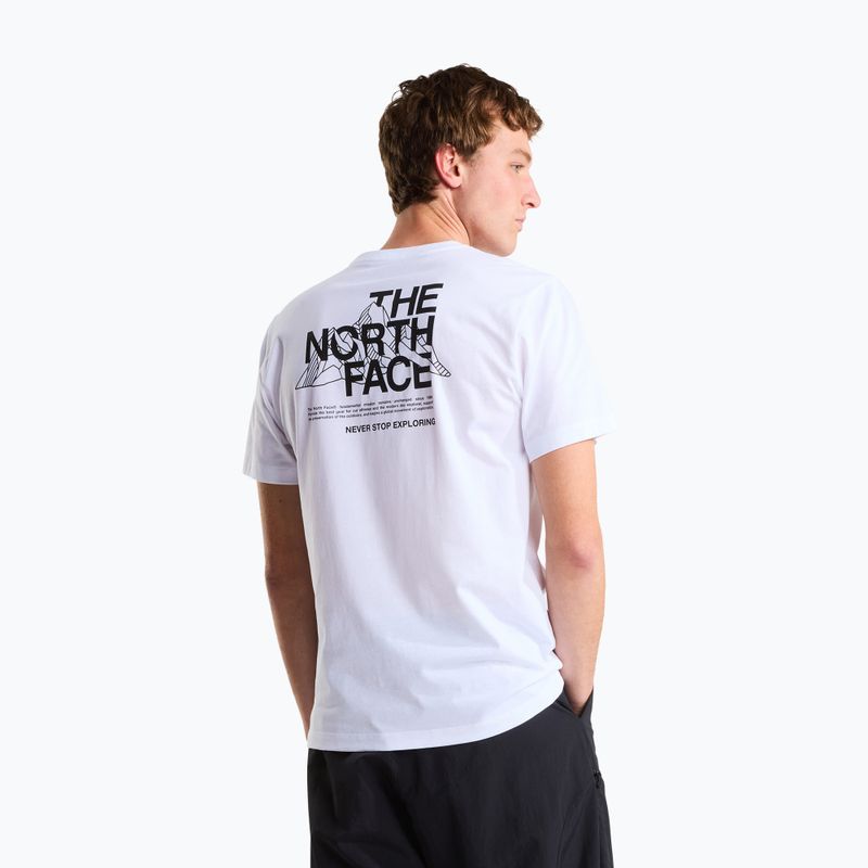 Pánske tričko The North Face Mountain Sketch Regular tnf white 3
