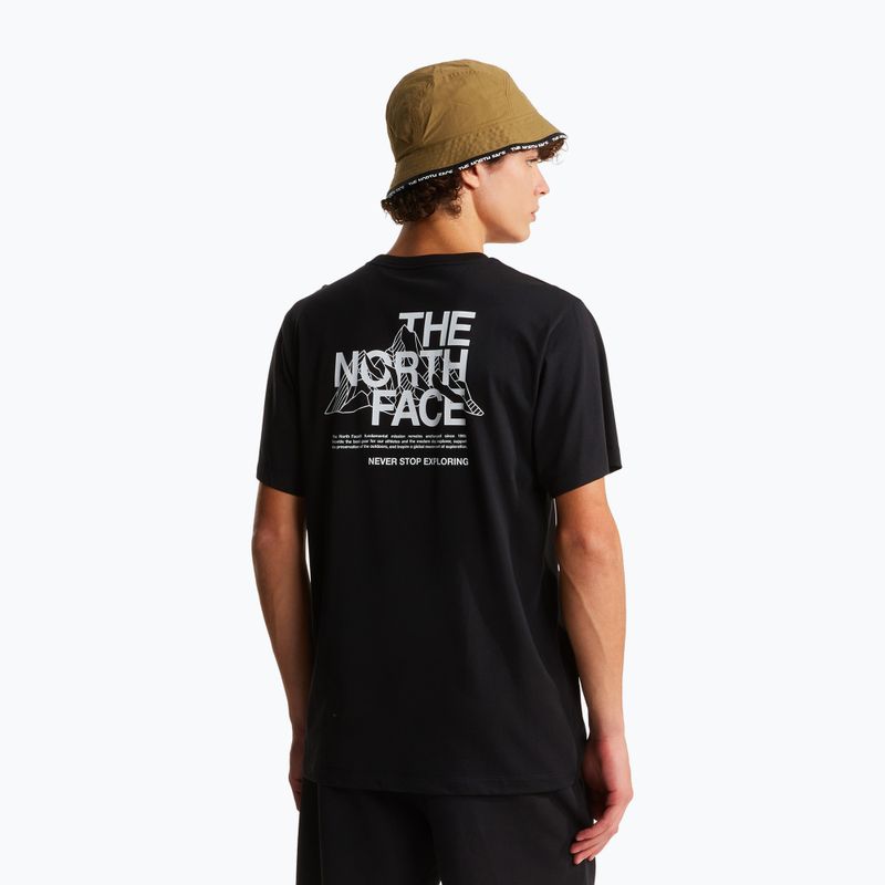 Pánske tričko The North Face Mountain Sketch Regular tnf black 3