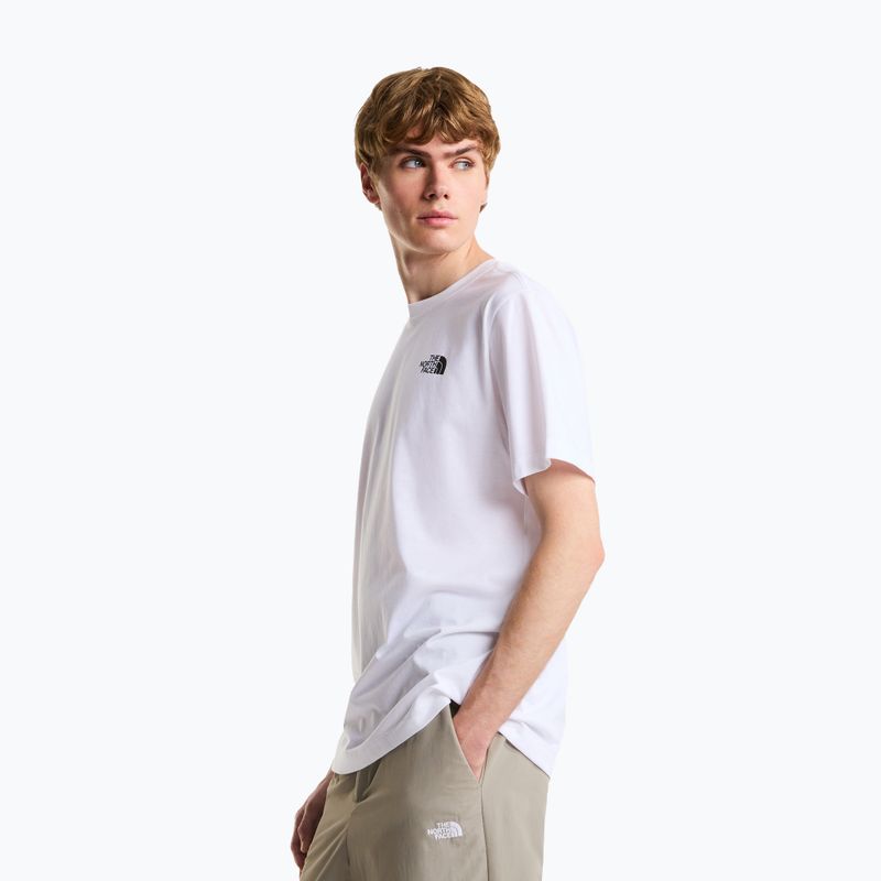 Pánske trekingové tričko The North Face Vertical Regular tnf white 4