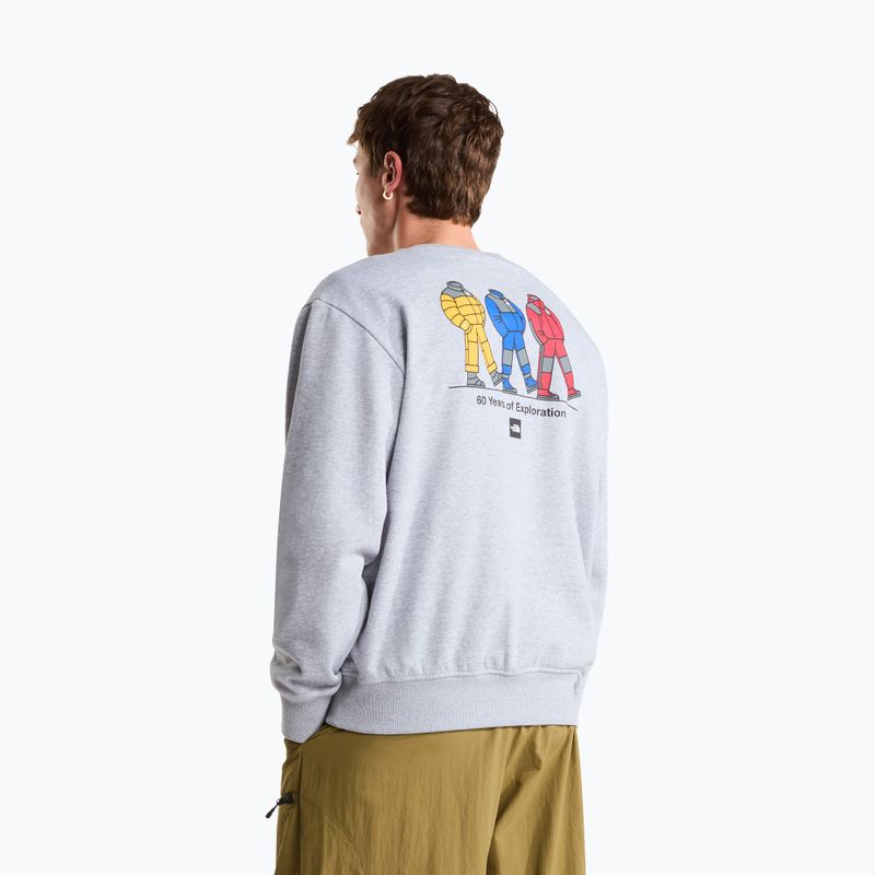 Mikina The North Face Celebration Relaxed Crew Graphic tnf light grey heather 8