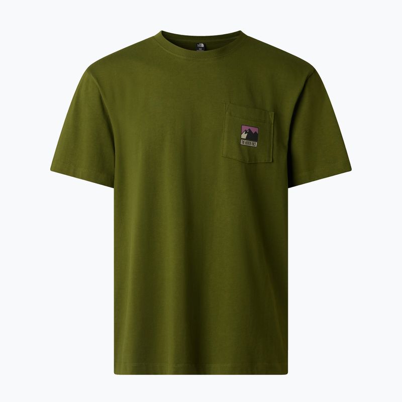 Pánske tričko The North Face Mountain Logo Relaxed woodland green 5