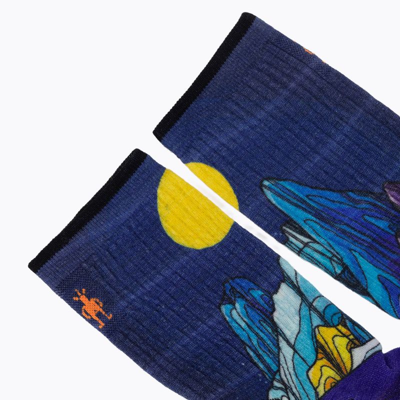Ponožky Smartwool Hike Mountain Lake Print Crew deep navy 3