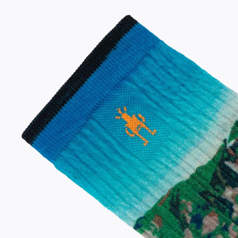Dámske ponožky Smartwool Hike Mountain Lake Print Crew capri 3