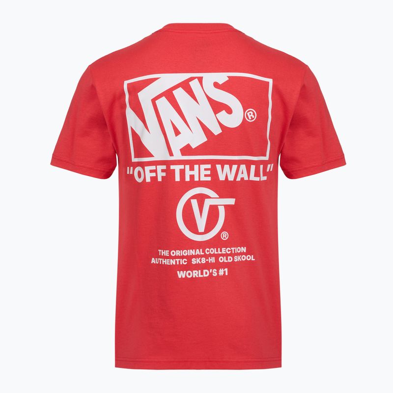 Pánske tričko Vans Stacked Hi Tee crimson haze 2