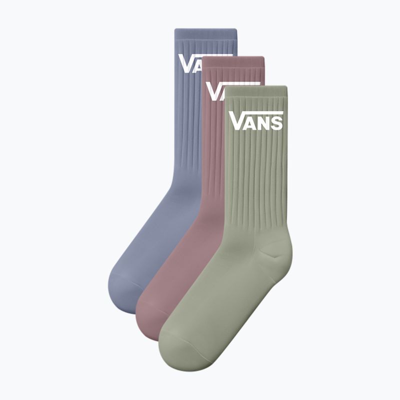 Ponožky Vans Classic Crew 3 páry glacial slate