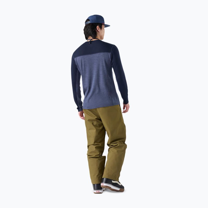 Pánska termo mikina Smartwool Classic Thermal Merino Base Layer Colorblock Crew Boxed deep navy/nightfall 2