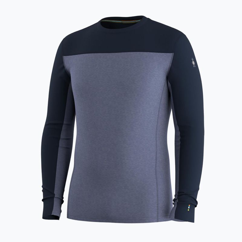 Pánska termo mikina Smartwool Classic Thermal Merino Base Layer Colorblock Crew Boxed deep navy/nightfall 3