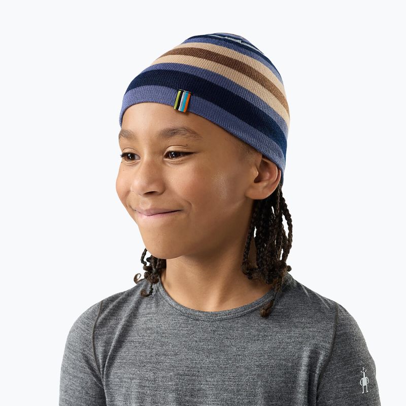 Detská zimná čiapka Smartwool Reversible Art Beanie nightfall blue 3