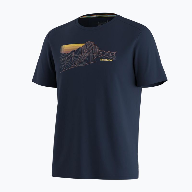 Pánske tričko Smartwool Alpine Trace Active Graphic Tee SS deep navy 3