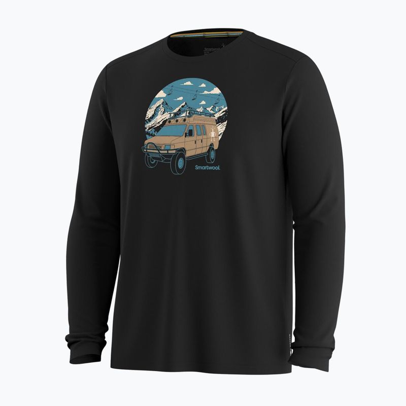 Pánske tričko longsleeve Smartwool First Chair Pursuit Active LS black 3