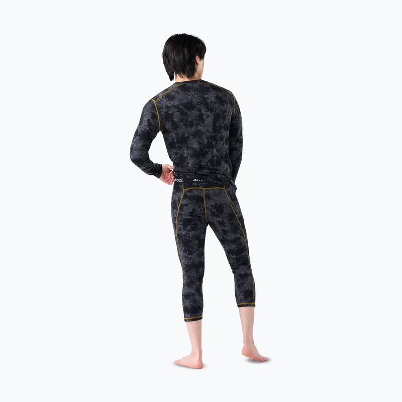 Pánske termonohavice Smartwool Classic Thermal Merino Base Layer 3/4 Bottom Boxed black tie dye/hny gold 2