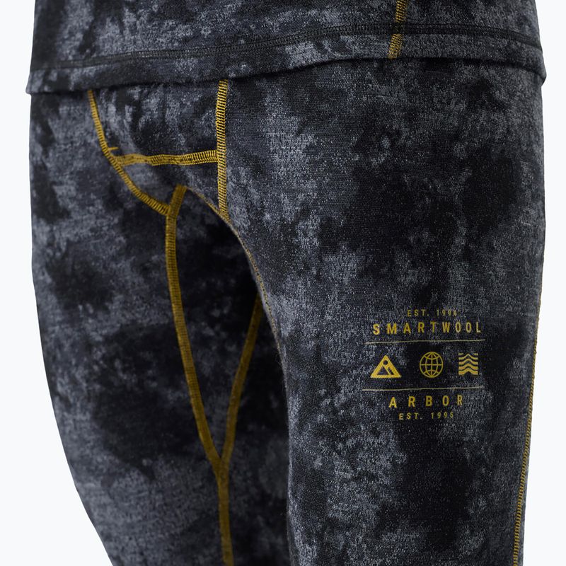 Pánske termonohavice Smartwool Classic Thermal Merino Base Layer 3/4 Bottom Boxed black tie dye/hny gold 3