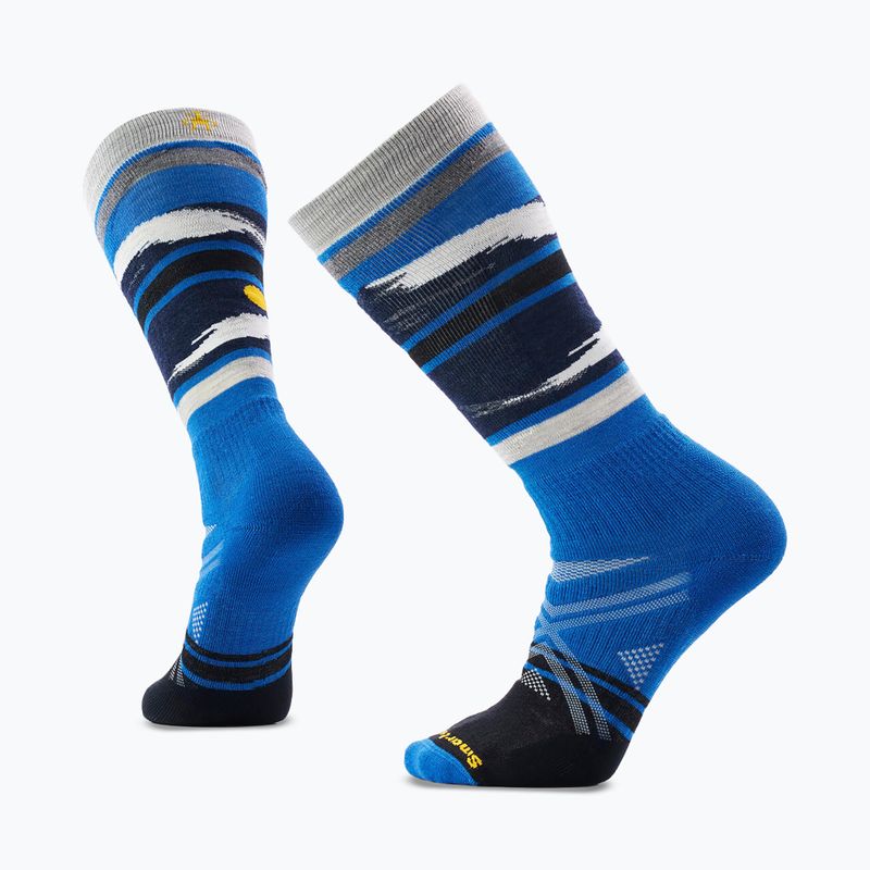 Ponožky na lyžovanie Smartwool Ski Full Cushion Midnight Ski Pattern OTC laguna blue