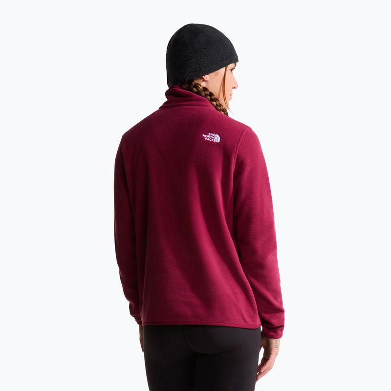 Dámska fleecová mikina The North Face Glacier Fleece 1/4 Zip burgundy crush 3