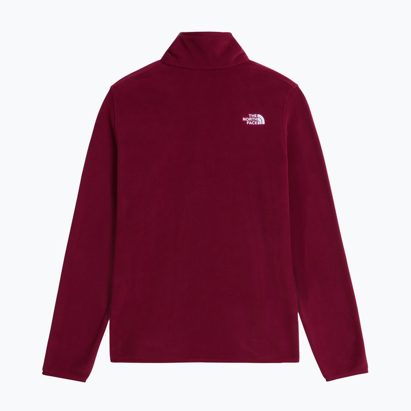 Dámska fleecová mikina The North Face Glacier Fleece 1/4 Zip burgundy crush 5