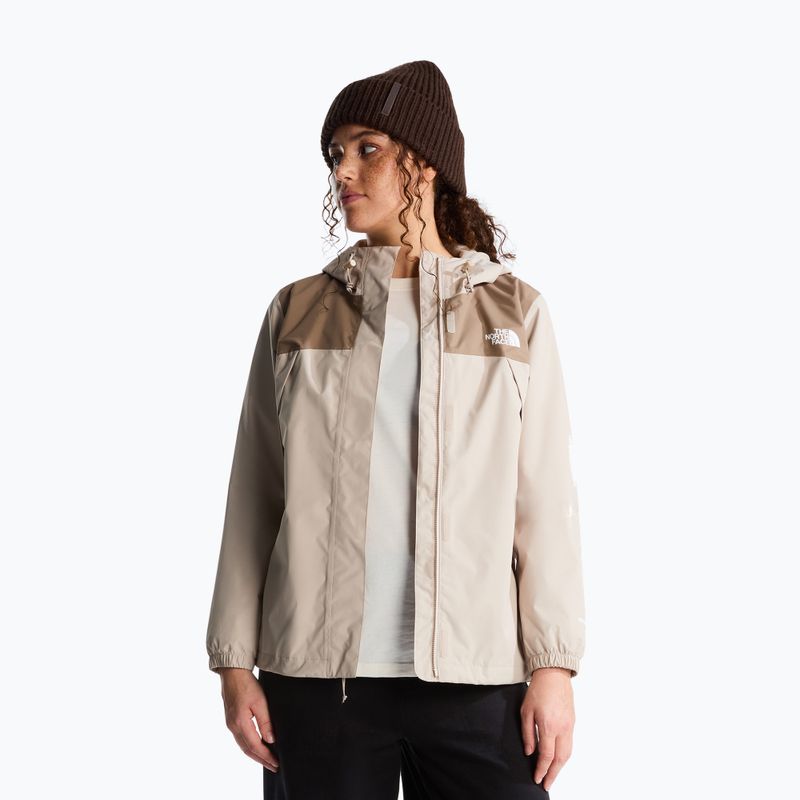 Dámska nepremokavá bunda The North Face Antora Rain timeless taupe/garnet 4