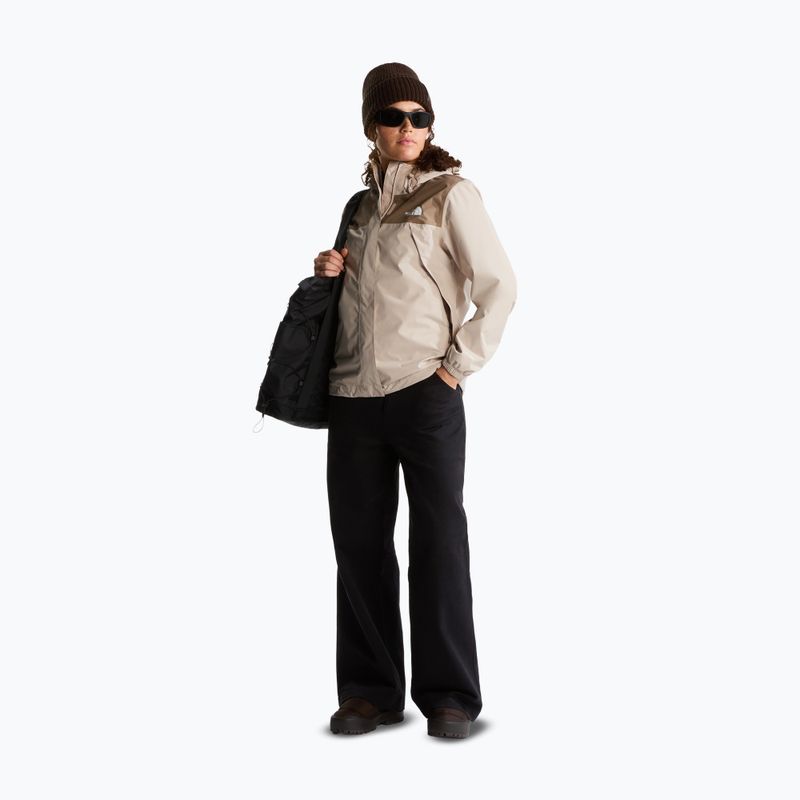 Dámska nepremokavá bunda The North Face Antora Rain timeless taupe/garnet 2