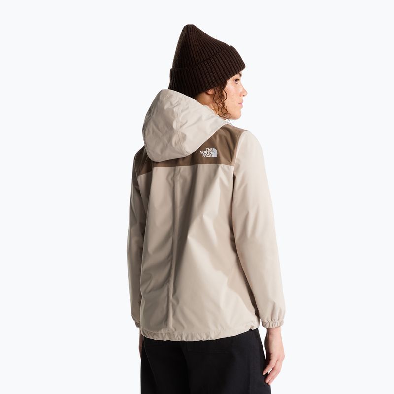 Dámska nepremokavá bunda The North Face Antora Rain timeless taupe/garnet 3