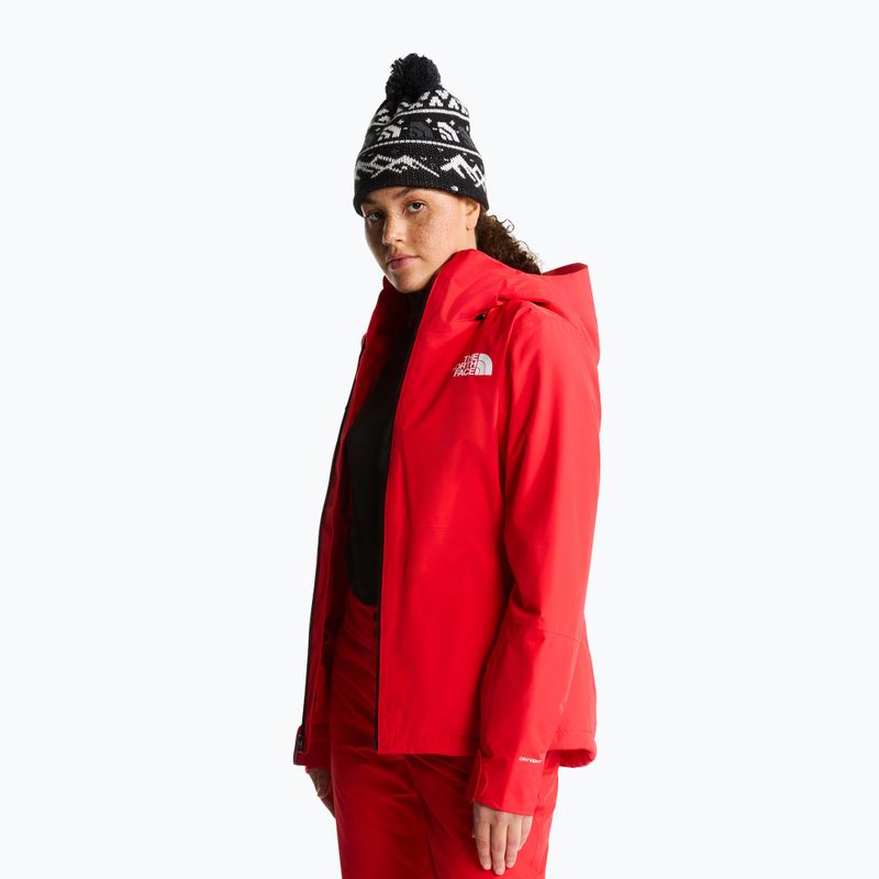 Dámska lyžiarska bunda The North Face Descendit elevation red 4