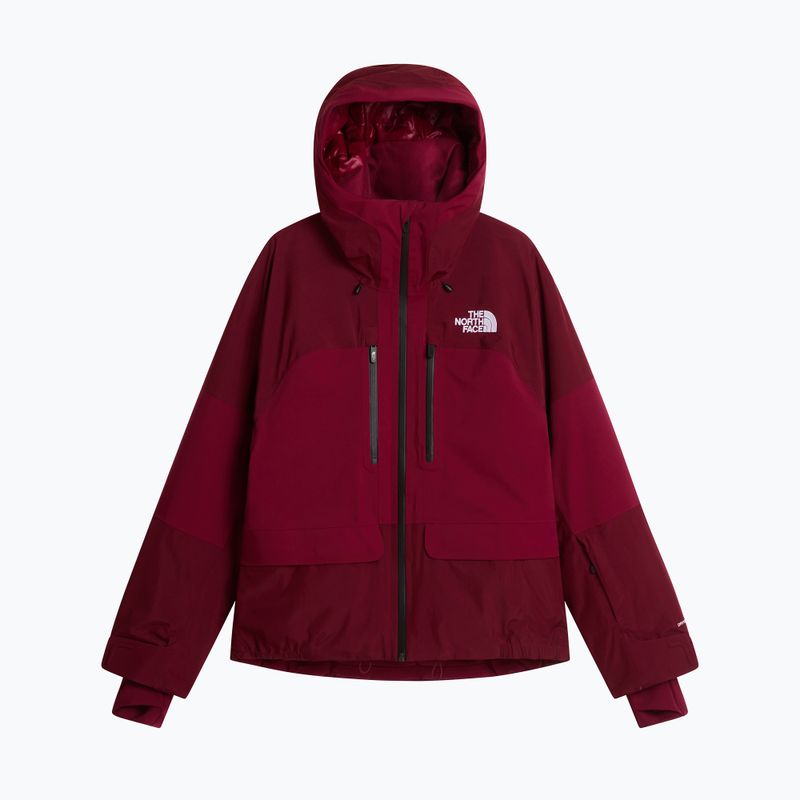 Dámska lyžiarska bunda The North Face Powstar burgundy crush 5