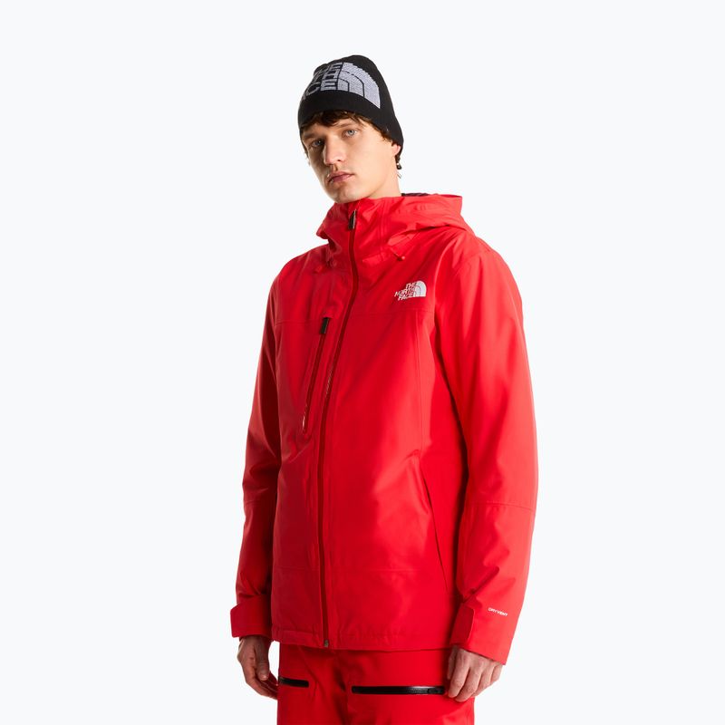 Pánska lyžiarska bunda The North Face Descendit elevation red