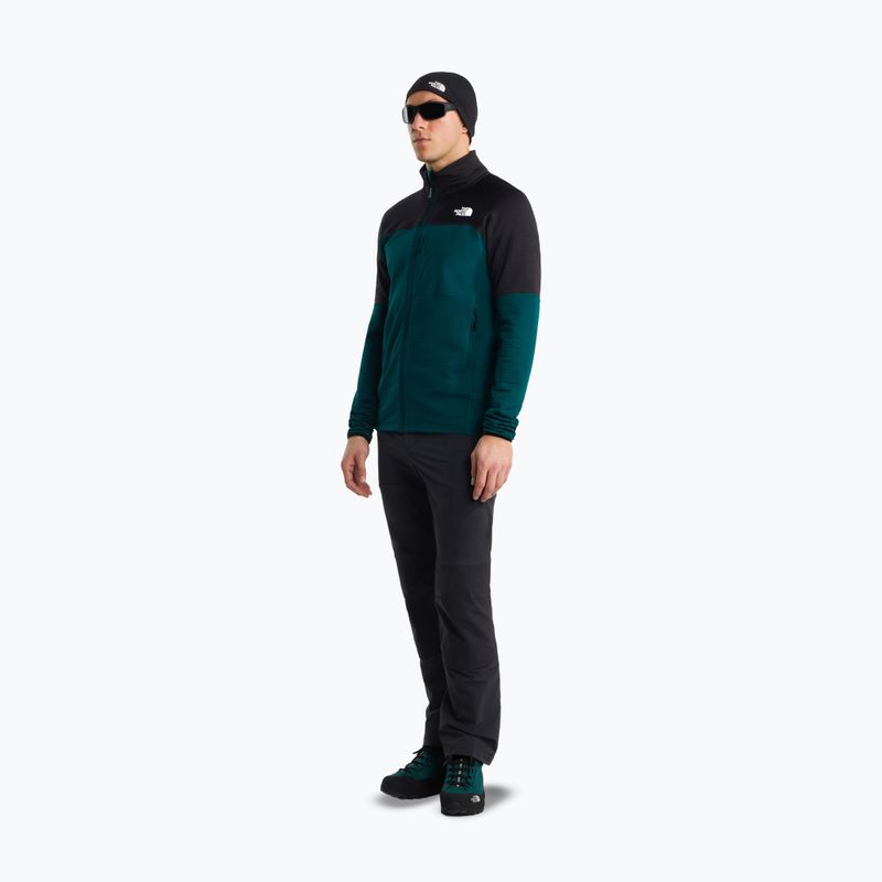 Pánska trekingová mikina The North Face Polartec Powergrid Stormgap pacific teal/tnf black 2