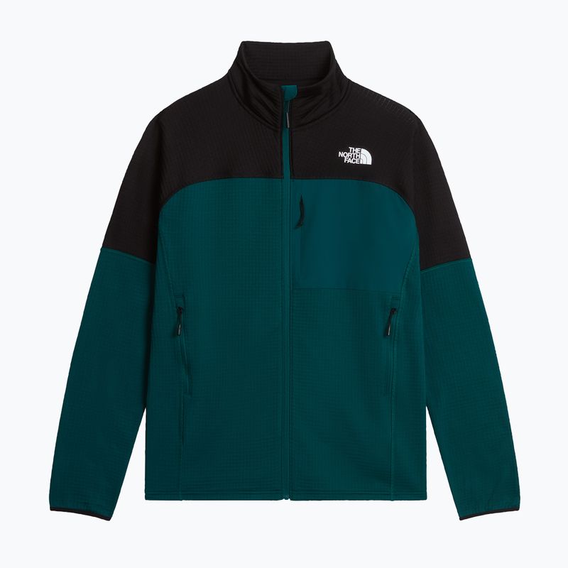 Pánska trekingová mikina The North Face Polartec Powergrid Stormgap pacific teal/tnf black 5