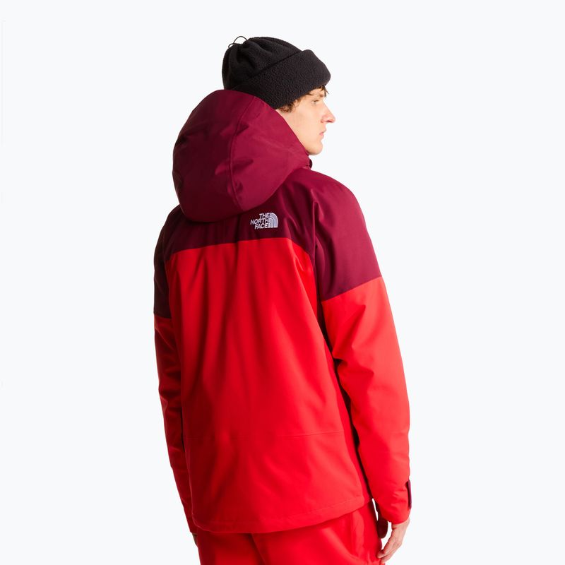 Pánska lyžiarska bunda The North Face Chakal elevation red/burgundy 3