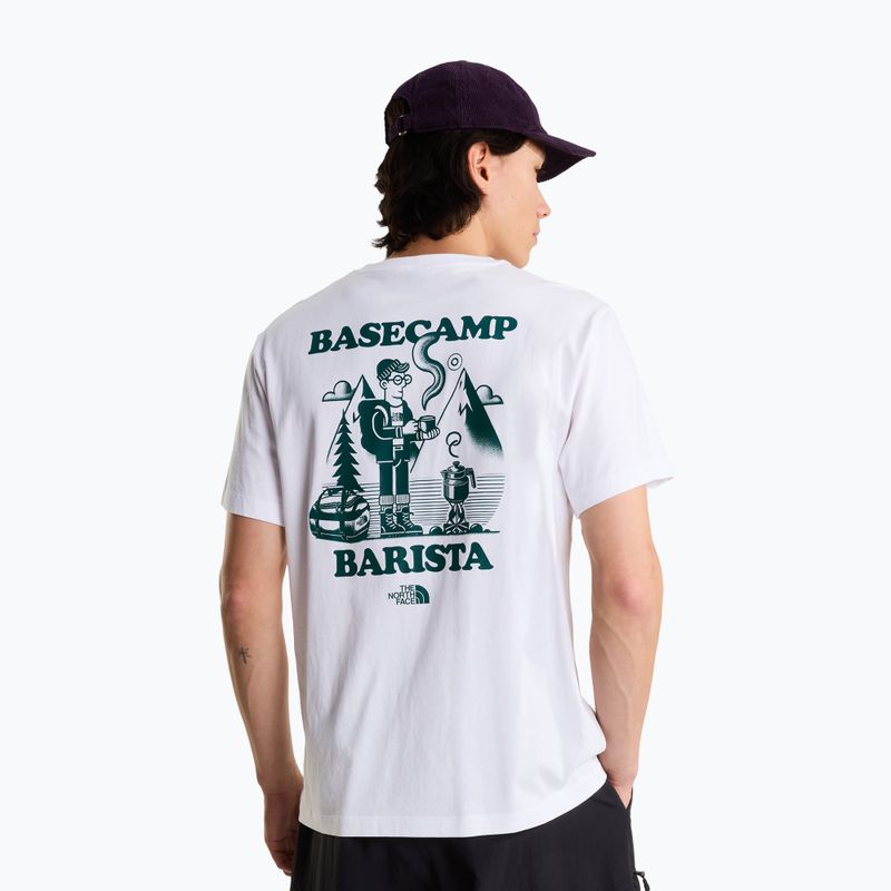 Pánske tričko The North Face Basecamp Barista Rlx tnf white/pacific teal 3