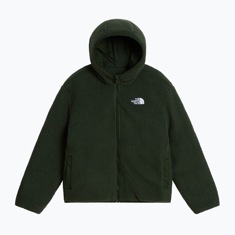 Detská zateplená bunda The North Face Reversible Shasta FZ Hooded caraway seed/bo 8