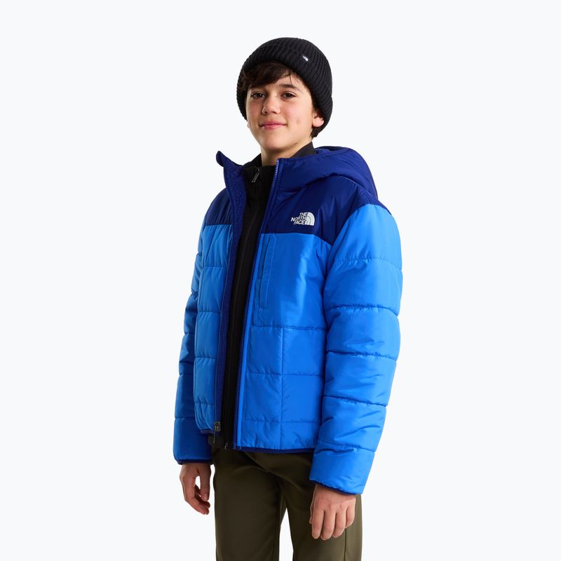 Detská zateplená bunda The North Face Reversible Shasta FZ Hooded active blue/bol 4