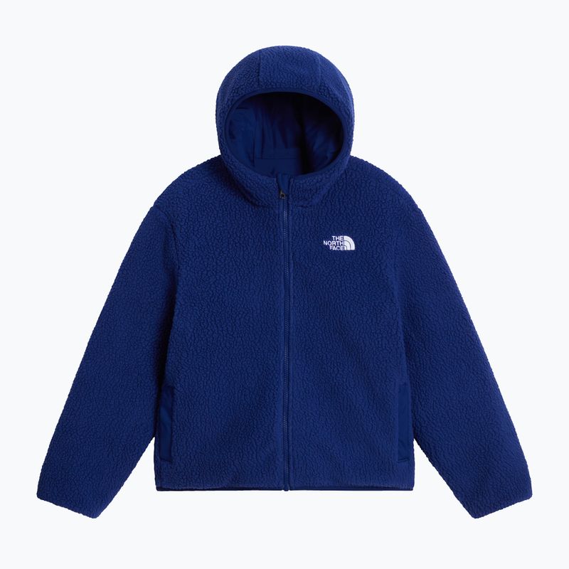 Detská zateplená bunda The North Face Reversible Shasta FZ Hooded active blue/bol 8