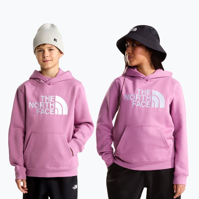 Detská mikina The Noryh Face Essential Drew Peak Hoodie hushed lavender 3