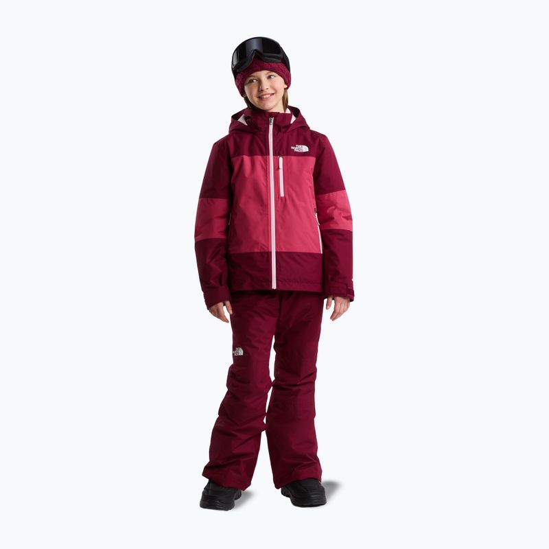 Detské lyžiarske nohavice The North Face Freedom Insulated burgundy crush 2