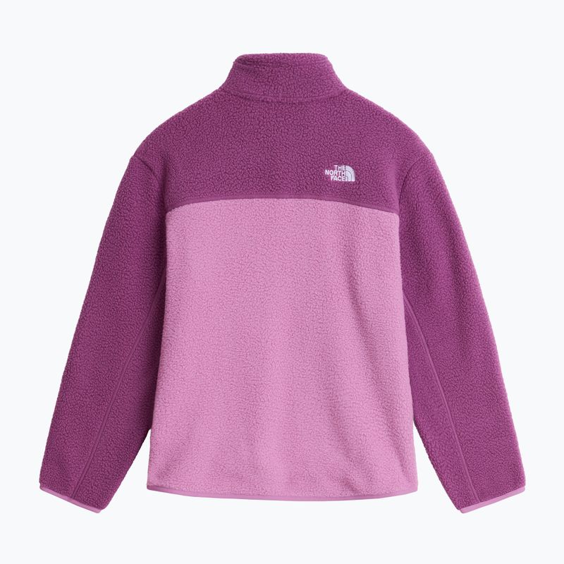 Detská fleecová mikina The North Face Yumiori 1/4 Zip hushed lavender 2