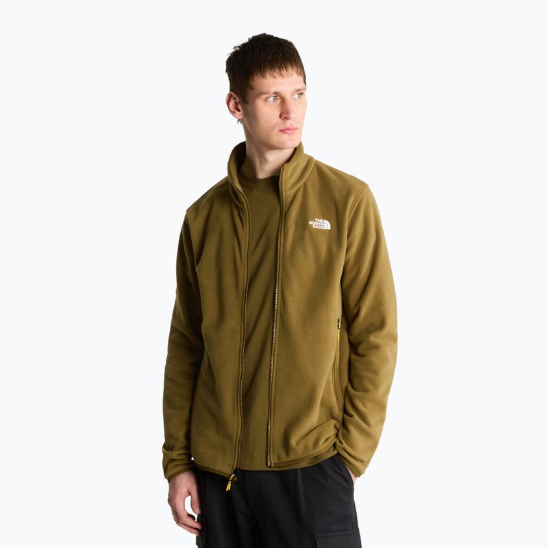 Pánska fleecová mikina The North Face Glacier Fleece caraway seed 4