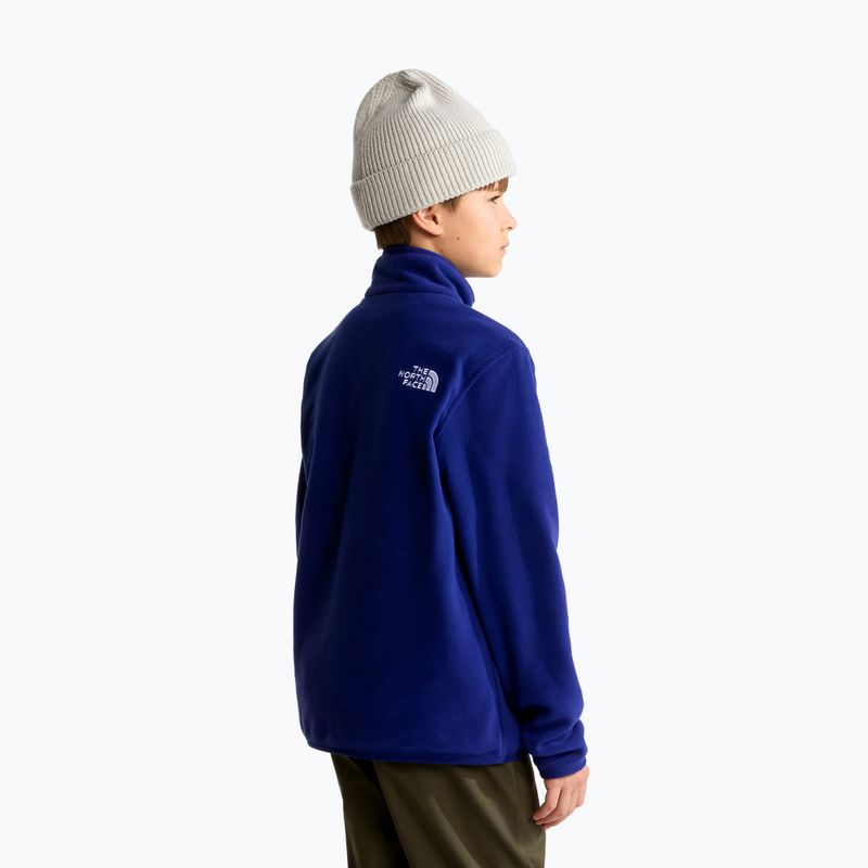 Detská fleecová mikina The North Face Teen Glacier 1/4 Zip bold blue 3