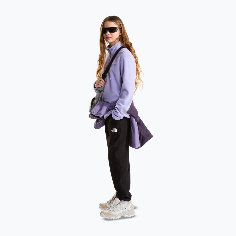Detská fleecová mikina The North Face Teen Glacier 1/4 Zip pale plum 2