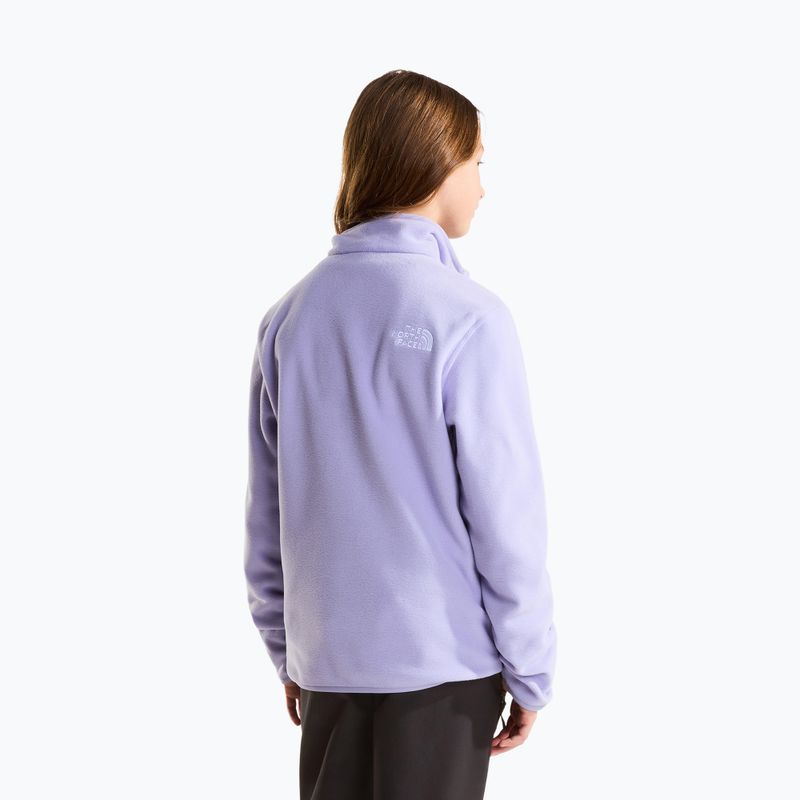 Detská fleecová mikina The North Face Teen Glacier 1/4 Zip pale plum 3