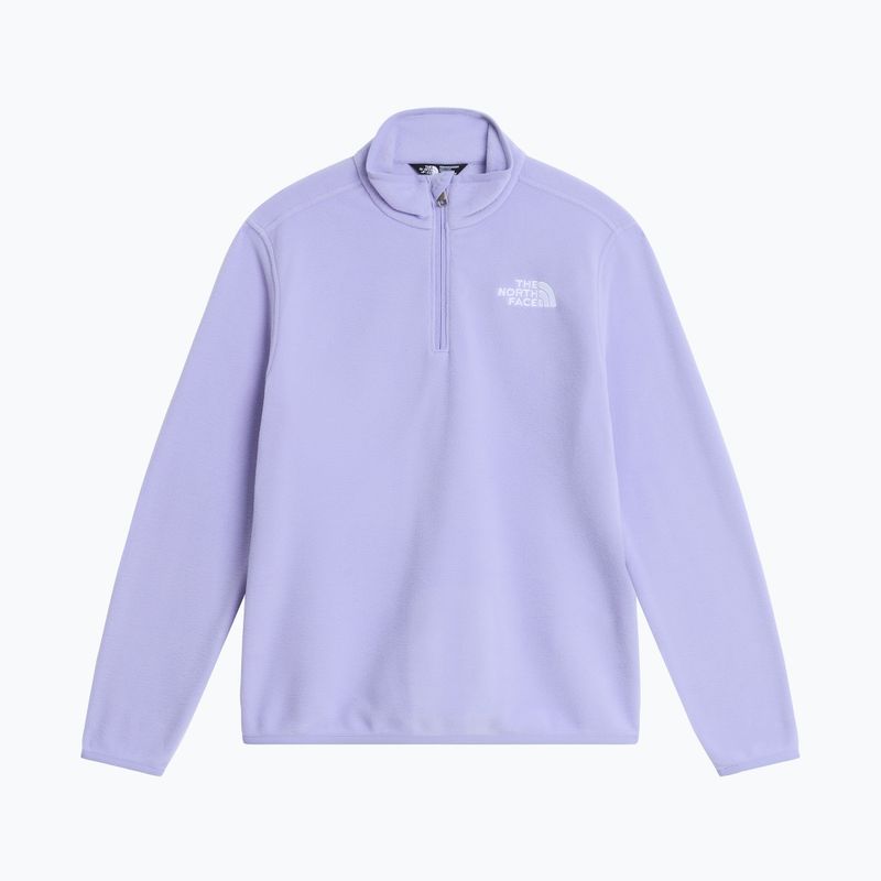 Detská fleecová mikina The North Face Teen Glacier 1/4 Zip pale plum 4