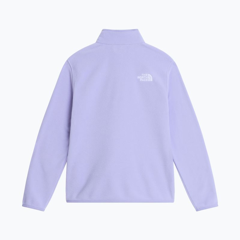Detská fleecová mikina The North Face Teen Glacier 1/4 Zip pale plum 5